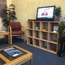 Urban Eye Care - The television in the waiting area