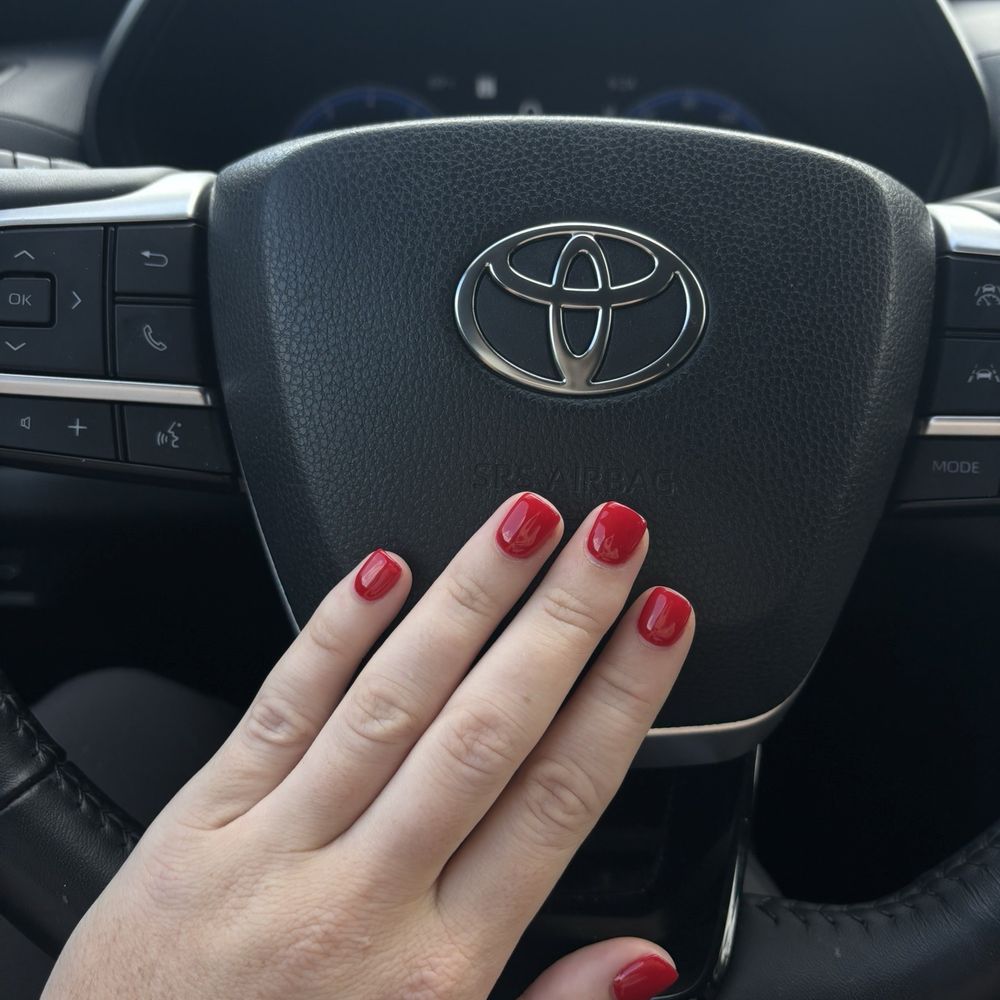Dip nails with one coat of gel on top Dip nails with one coat of gel on top
