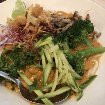 B Star - Coconut Chicken Curry with Tempeh Noodles... yummy - Burmese Near Me - San Francisco, California B Star - Coconut Chicken Curry with Tempeh Noodles... yummy - Burmese Near Me - San Francisco, California