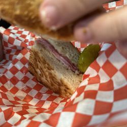 Paulie's Poboys - Whole Muffaletta (what's left)