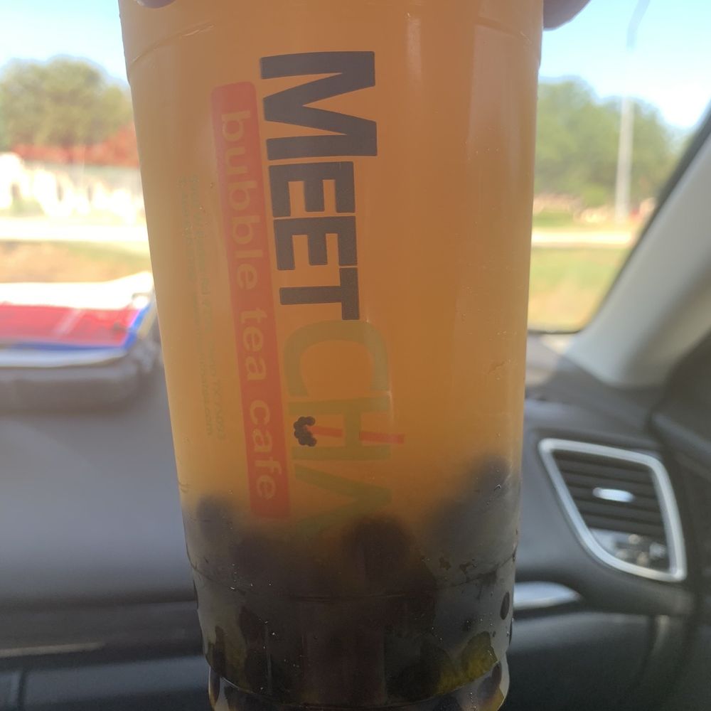 Meetcha Bubble Tea Cafe - I always get a regular sized green tea with extra mango flavoring and extra boba! AMAZING! - Bubble Tea Near Me - Plano, Texas