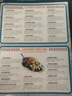 Menu photo 4 El Potrillo Brazoria, TX