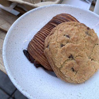 Pluma By Bluebird Bakery - Cookie and Chocolate Pistachio Croissant - Bakeries Near Me - Washington, DC, District of Columbia