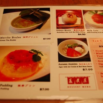 Soba-ya - dessert menu - Japanese Near Me - New York, New York Soba-ya - dessert menu - Japanese Near Me - New York, New York