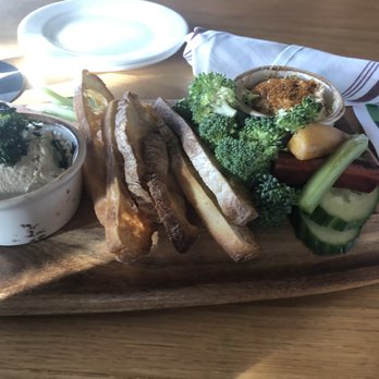 Edgar's Above Broad - Cauliflower Hummus (left) & Blue Crab dips - Bars Near Me - Augusta, Georgia
