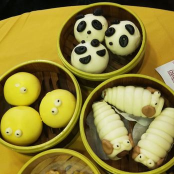 LN1380 - Cute buns!  Caterpillar bun contains a  sausage in the middle. - Seafood Near Me - Little Neck, New York