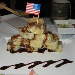 Joe's Sushi Japanese Restaurant - Deep Fried California Roll Pyramid