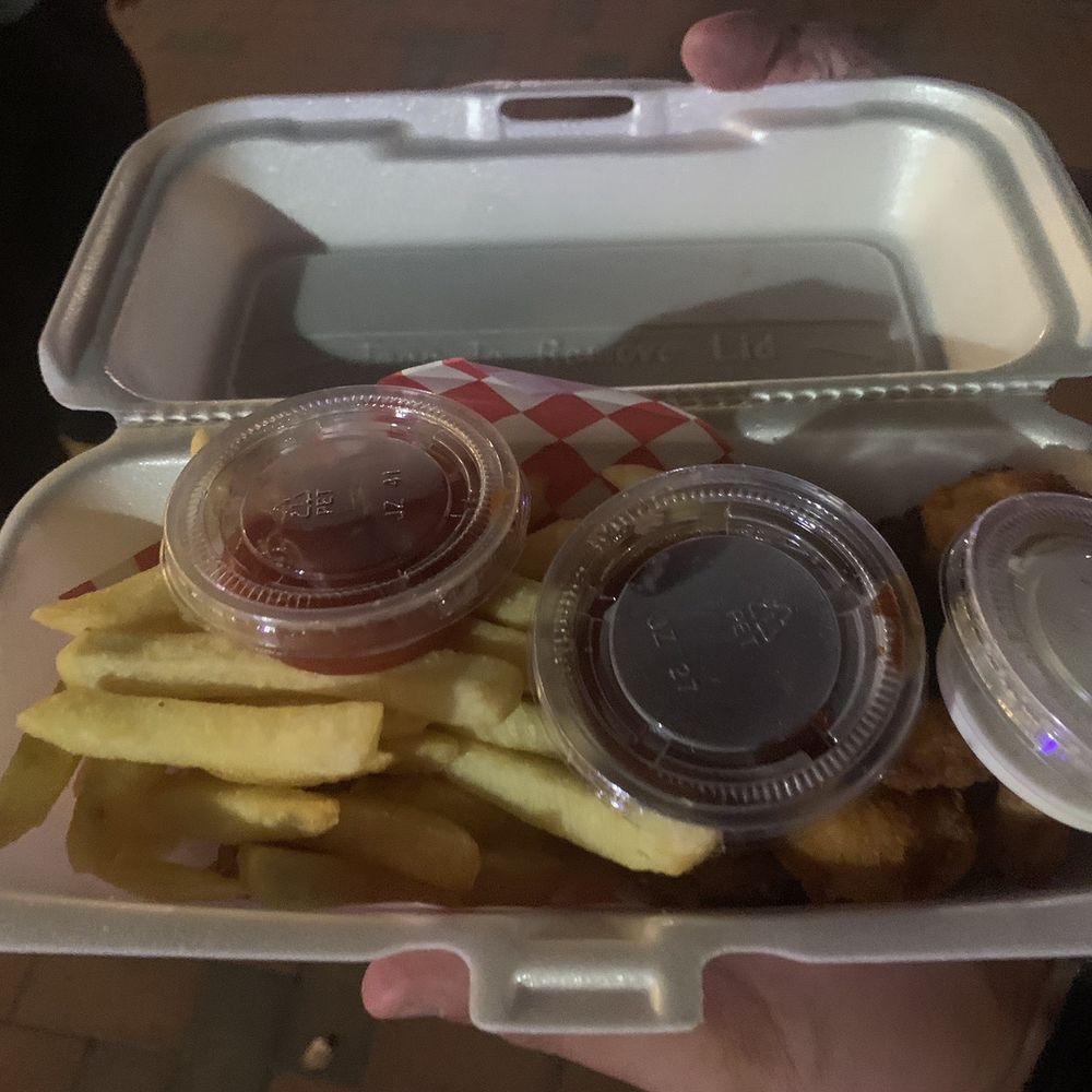 Chicken bite with fries Chicken bite with fries