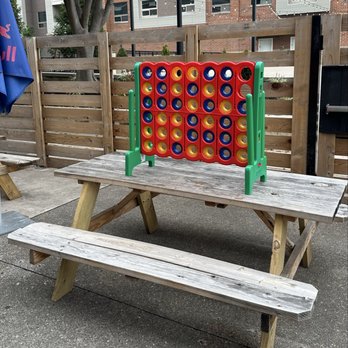 Shiners On The Levee - Giant Connect Four Outdoor Space - Barbeque Near Me - Newport, Kentucky Shiners On The Levee - Giant Connect Four Outdoor Space - Barbeque Near Me - Newport, Kentucky