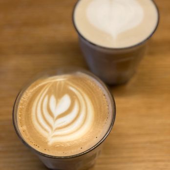 Nero Waffles - Peek at the latte art - Waffles Near Me - Vancouver, British Columbia