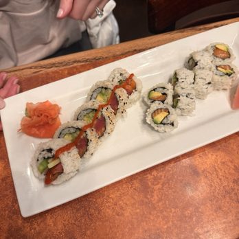 Sake Sushi Bar and Grill - Crazy Roll and custom avocado and salmon roll - Japanese Near Me - O Fallon, Illinois