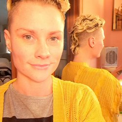 Wickford Barber - My mohawk cut by Ruth.