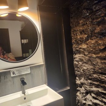 Shiraz Kitchen & Wine Bar - Bathroom is official. And downstairs. - Persian/Iranian Near Me - New York, New York Shiraz Kitchen & Wine Bar - Bathroom is official. And downstairs. - Persian/Iranian Near Me - New York, New York