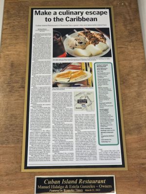 Menu photo 5 Cuban Island Restaurant Roanoke, VA