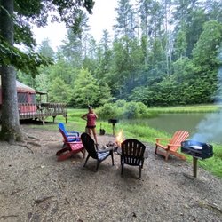 Wildwater: Falling Waters Adventure Resort - Grilling dinner.