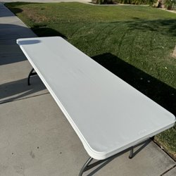 6K Party Rentals - 8- foot table, seats 8 comfortably