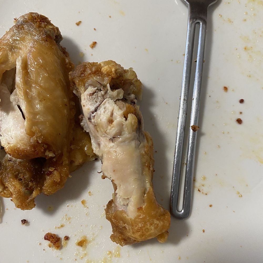 Undercooked wings