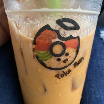 Poke Man - M11Peach M11. Thai Bubble Milk Tea - Poke Near Me - Conroe, Texas Poke Man - M11Peach M11. Thai Bubble Milk Tea - Poke Near Me - Conroe, Texas