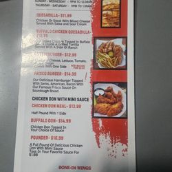 Crusens - Menu