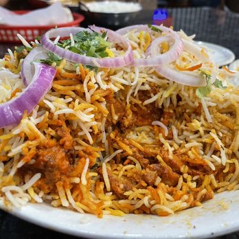 Mythri's Indian Cuisine - Special Chicken Biryani - I love how the chicken is mixed in with the rice - Indian Near Me - Irving, Texas