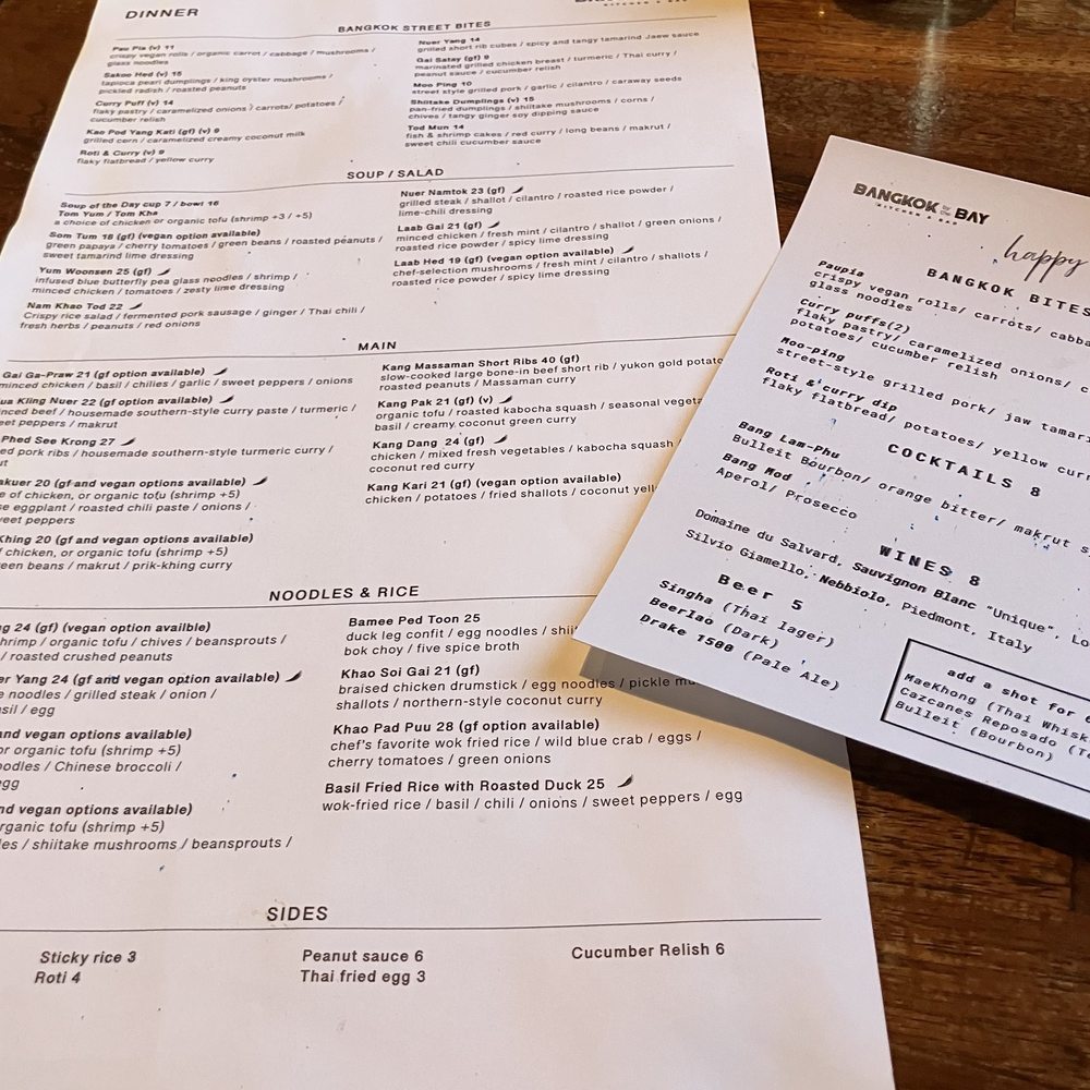 Bangkok By The Bay - Dinner & happy hour menus - Thai Near Me - Berkeley, California