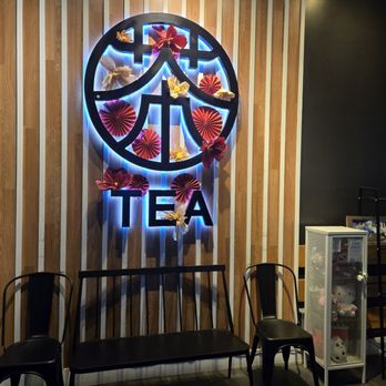 R&B Tea - Their logo on the wall - Bubble Tea Near Me - San Diego, California R&B Tea - Their logo on the wall - Bubble Tea Near Me - San Diego, California