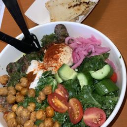 The Mediterranean steak bowl. Delicious!