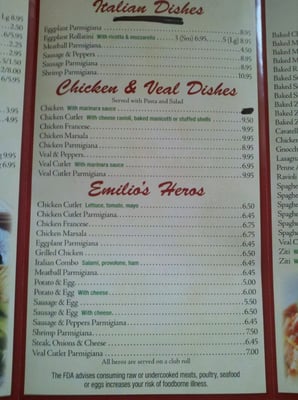 Menu photo 3 Emilio's Pizza Bronx, NY Menu photo 3 Emilio's Pizza Bronx, NY
