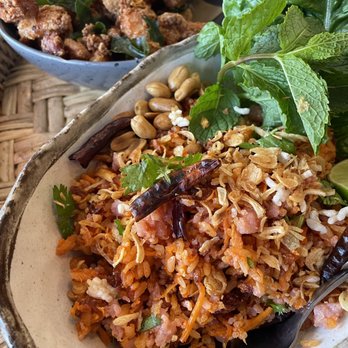 Nok’s Kitchen - Crispy Pork Belly and Crispy Rice Salad (Nam Khao) - Laotian Near Me - Westminster, California Nok’s Kitchen - Crispy Pork Belly and Crispy Rice Salad (Nam Khao) - Laotian Near Me - Westminster, California