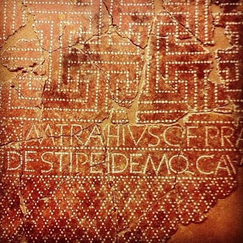 Museo Arqueológico - Primer mosaico con el nombre del emperador Trajano Traianvs - Museums Near Me - Seville, SE