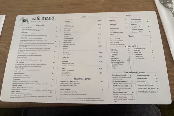 Menu photo 5 Café Maud New York, NY