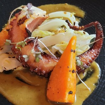 The White Barn Restaurant - Grilled Octopus as of 4/2021 - New American Near Me - Kennebunk Beach, Maine The White Barn Restaurant - Grilled Octopus as of 4/2021 - New American Near Me - Kennebunk Beach, Maine