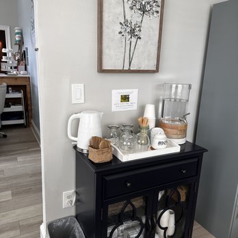 The Salt Center: Float & Wellness Spa - drinks while you wait - Massage Near Me - Alpharetta, Georgia