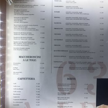 A Le Tole - Check out their menu before you commit! - Pizza Near Me - Venezia, VE