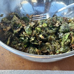 Hot Honey & Sage Brussels Sprout Leaves