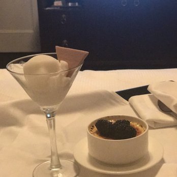 The Drake - Room service champagne sorbet & creme brûlée...delicious! - Hotels Near Me - Chicago, Illinois The Drake - Room service champagne sorbet & creme brûlée...delicious! - Hotels Near Me - Chicago, Illinois