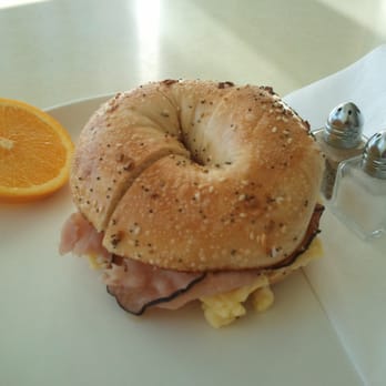 Influx - Everything bagel with scrambled eggs, black forest ham, and swiss. - Coffee & Tea Near Me - San Diego, California Influx - Everything bagel with scrambled eggs, black forest ham, and swiss. - Coffee & Tea Near Me - San Diego, California