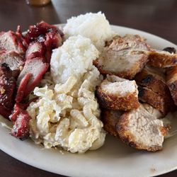 Garden Island Barbecue & Chinese Restaurant - Plate lunch combo of roast duck and char siu. Amazing