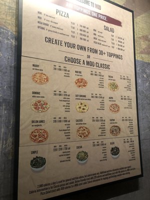 Menu photo 2 MOD Pizza Tucson, AZ Menu photo 2 MOD Pizza Tucson, AZ