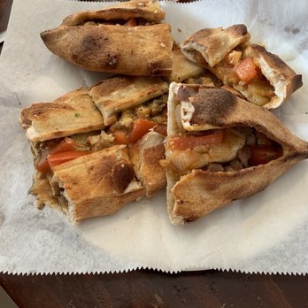 Turkuaz Cafe - Eggplant & Chicken Pide - Turkish Near Me - Bloomington, Indiana