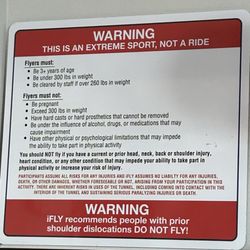 iFly - Safety is number one here.
