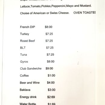 Eve's Deli - a menu for a restaurant - Delis Near Me - Gresham, Oregon
