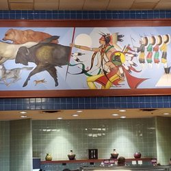 Morning Star Buffet & Grille - Gorgeous mural along the back wall - had to get permission from the managers to take it