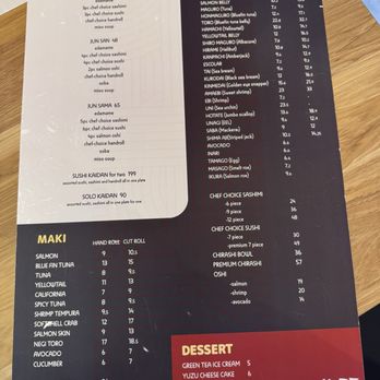 Chef JUN - Point Loma - menu - Sushi Bars Near Me - San Diego, California