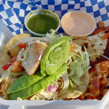 Mariscos Jimmy Crudas - Grilled fish taco and shrimp taco. - Food Trucks Near Me - Los Angeles, California Mariscos Jimmy Crudas - Grilled fish taco and shrimp taco. - Food Trucks Near Me - Los Angeles, California