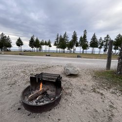Mackinaw Mill Creek Camping - View from cabin 740