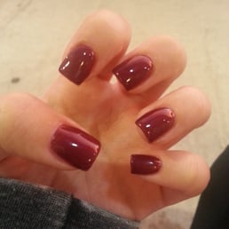 OPI Borgata Blackberry acrylic fill - great for fall OPI Borgata Blackberry acrylic fill - great for fall