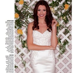Larkspur Botanicals Wedding Rose Trellis Backdrop featured in (201) Bride Magazine