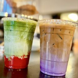 Phinista - Iced Strawberry Matcha Latte ICED Phin Ube