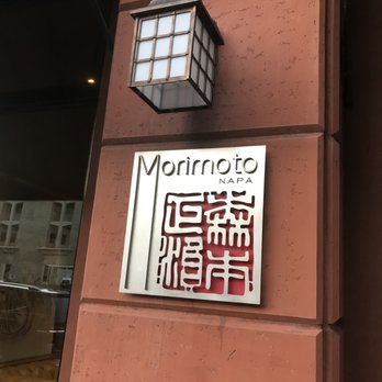 Morimoto Napa - Sign outside at Morimoto Napa in downtown Napa. - Japanese Near Me - Napa, California
